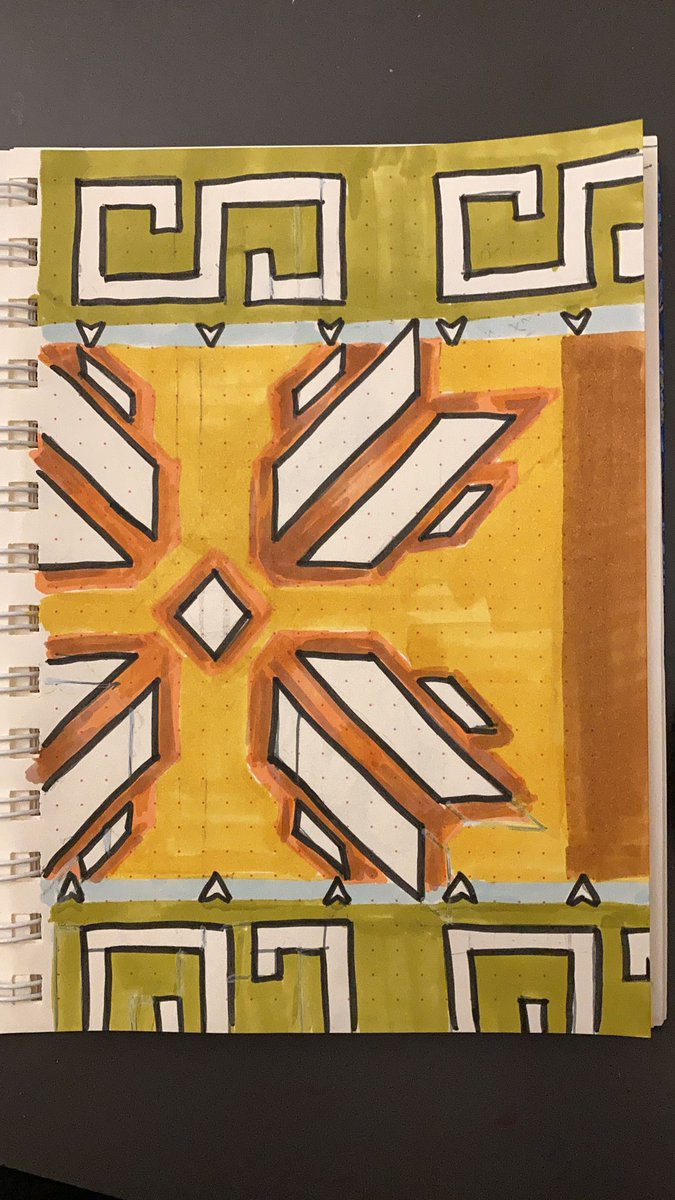 dialovesNOODLEZ's tweet image. I want an award for multitasking that day. I was listening presentations, talking notes, drawing my teacher’s sweater pattern and doing the math of that desing all at the same time
#sketchbook #Sweaters  #dotgridnotebook #Sketching