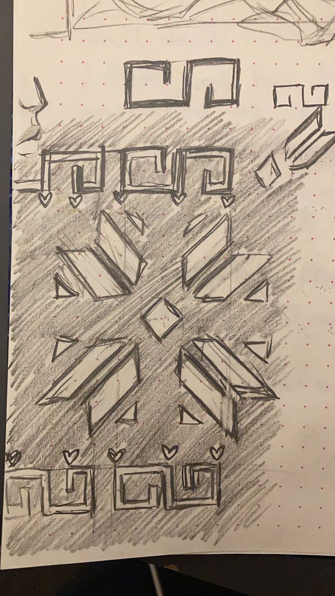dialovesNOODLEZ's tweet image. I want an award for multitasking that day. I was listening presentations, talking notes, drawing my teacher’s sweater pattern and doing the math of that desing all at the same time
#sketchbook #Sweaters  #dotgridnotebook #Sketching