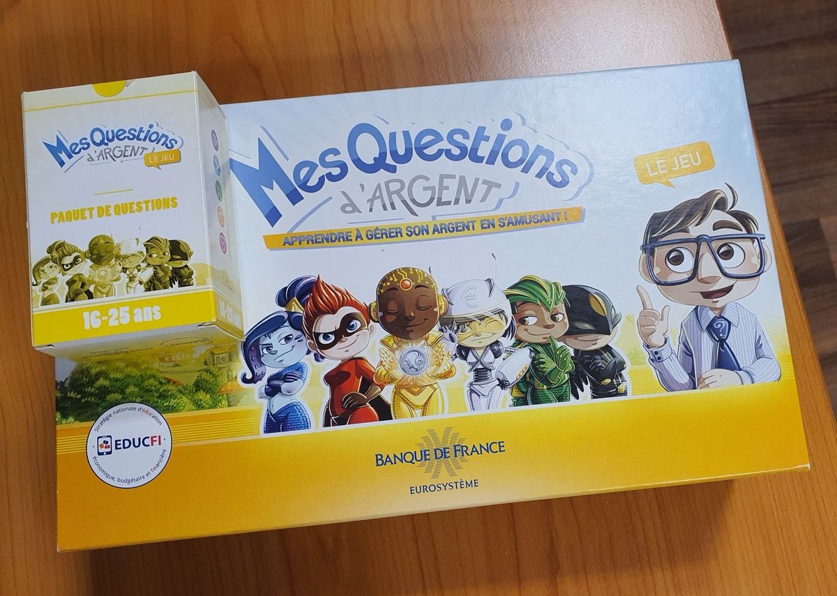 #cej #avecpoleemploi #labanquedefrance Aujourd hui atelier Mes questions d'argent pour nos jeunes en CEJ un moment ludique et pédagogique.