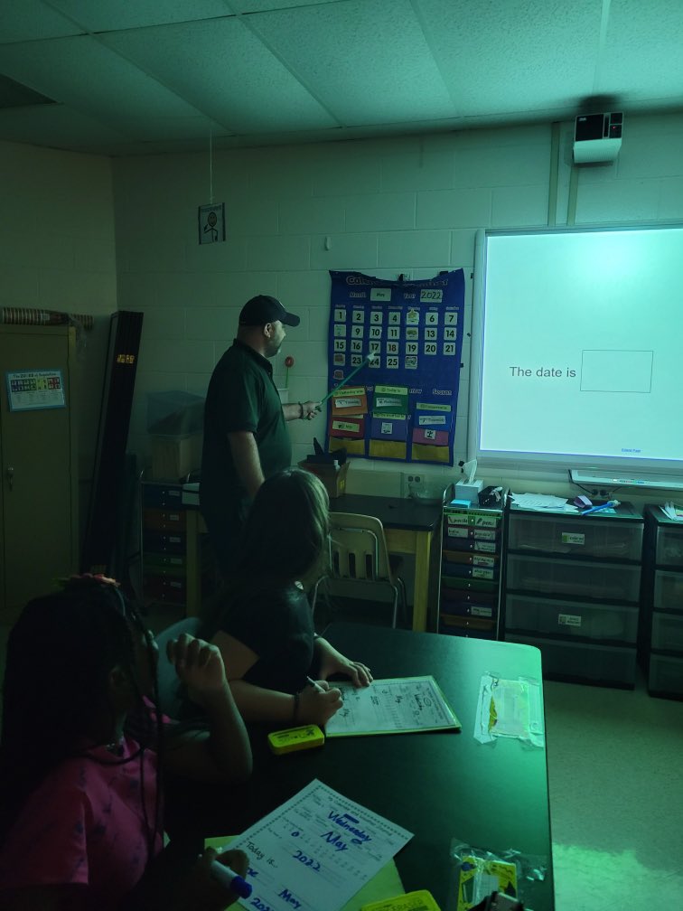 Thank you to our amazing custodian Mr. Scott! He was helping us with an issue in our classroom and jumped right into our morning meeting group. 😀 #mistrong