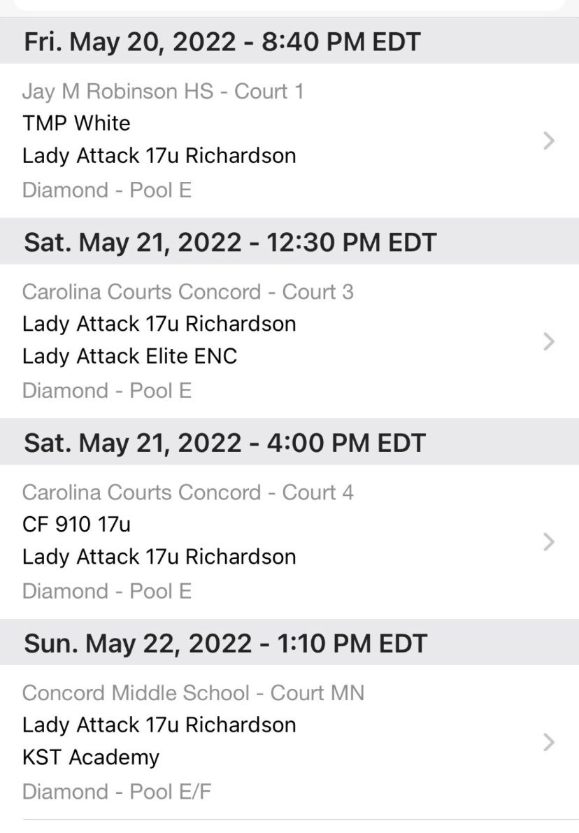 Nadia vonReichbauer (@nadiavon21) on Twitter photo Come checkout Lady Attack Elite 17u Richardson in the <a href="/LBI_Carolina/">Coach Wright</a> Jamfest with <a href="/LADYATTACKELITE/">Lady Attack Elite Basketball</a>
First game: 5/20- 8:40pm @ Jay M. Robinson High School Court 1
<a href="/yalkno_bubbs/">Bubby Johnson</a> @QUCoachG <a href="/CoachDavisHU/">Brian Davis, M.S.</a> <a href="/CoachCShelton1/">Courtney Shelton</a> <a href="/Emry_T/">Emry Tsitouris</a> <a href="/CanesCoachBrew/">Courtney Brewer</a> <a href="/HeatherMacy2FTN/">Heather Macy</a> <a href="/MMBR_CoachGBell/">Major Movez Basketball Review #MMBR</a> Come checkout Lady Attack Elite 17u Richardson in the <a href="/LBI_Carolina/">Coach Wright</a> Jamfest with <a href="/LADYATTACKELITE/">Lady Attack Elite Basketball</a>
First game: 5/20- 8:40pm @ Jay M. Robinson High School Court 1
<a href="/yalkno_bubbs/">Bubby Johnson</a> @QUCoachG <a href="/CoachDavisHU/">Brian Davis, M.S.</a> <a href="/CoachCShelton1/">Courtney Shelton</a> <a href="/Emry_T/">Emry Tsitouris</a> <a href="/CanesCoachBrew/">Courtney Brewer</a> <a href="/HeatherMacy2FTN/">Heather Macy</a> <a href="/MMBR_CoachGBell/">Major Movez Basketball Review #MMBR</a>