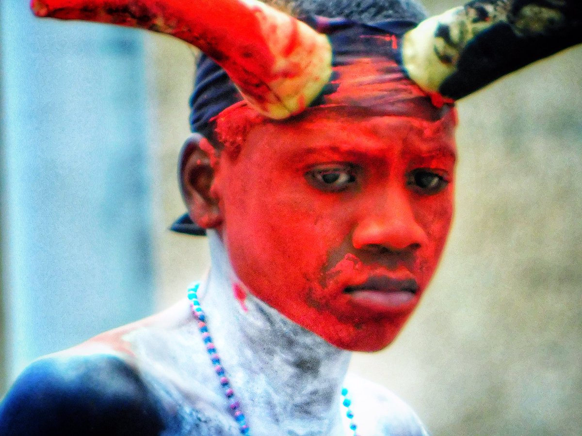 #artchallenge nominated by @EileeGeorge. nominating @JimWallyWallace fellow photog. Hope he is able to accept #TrinidadandTobago #carnival #facepaint #horns #portofspain #nikonphotography #nikon #longlens #challenge #devil #littledevil #streetphotography #kids #bodypaint