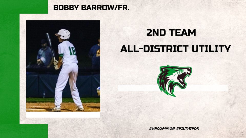 cmfoxbaseball's tweet photo. 2nd Team All-District Foxes
#uncommon #filthyfoxes
@luke__allison @KodiCrane @FoxUnleash @ChadKinney6 @Brent_Baxter16 @JeffRichardson9 https://t.co/o01JVk2pze