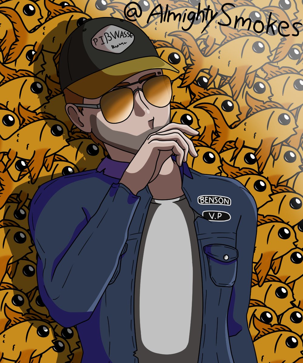 Hiii, I'm back with some art, this one is... uhhh I can't remember the name. Wait... ahhh I remember now, this artwork is of, Barry "Goldfish" Benson.
.
.
.
<a href="/BazzaGazza/">Bazza</a> 
#bbmctwt #bbmcfanart #bbmc #nopixel #nopixelfanart