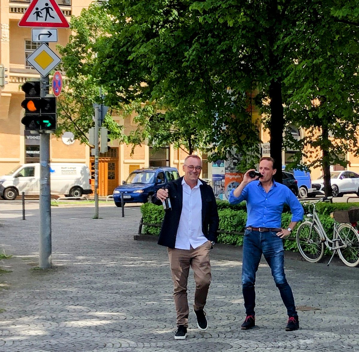 Two television professionals at the top of their game...