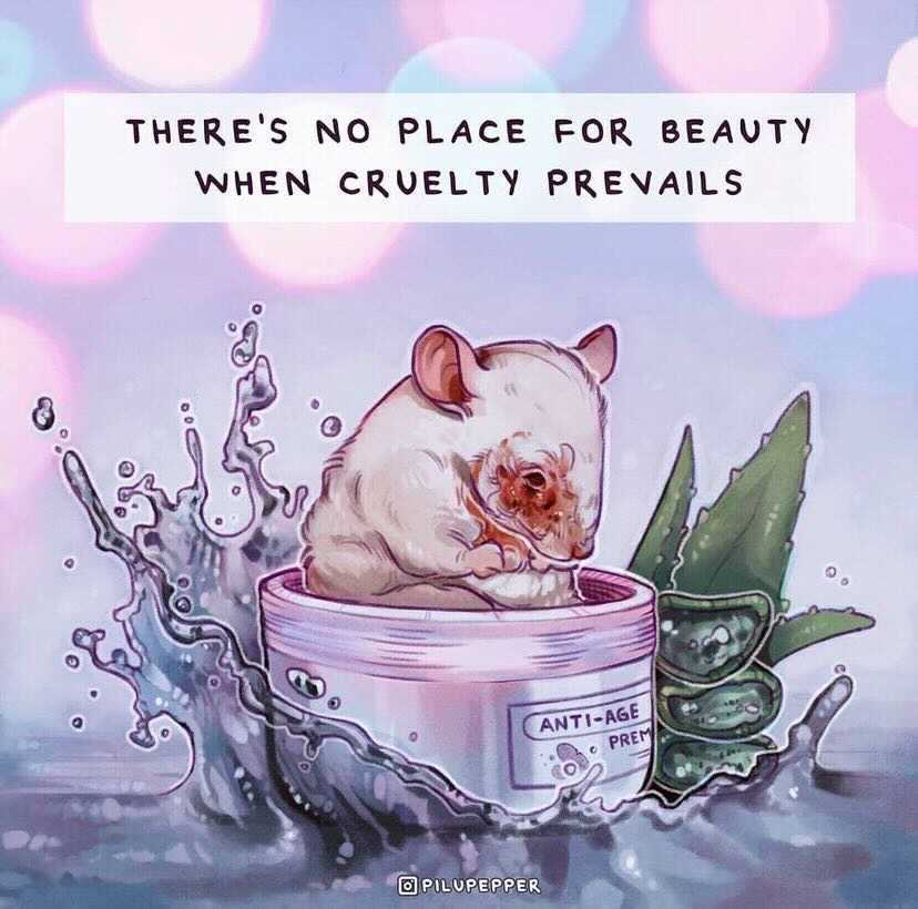 peta's tweet photo. The real key to beauty is only ever buying vegan and animal test-free 💖
 
Art by pilupepper https://t.co/pn3yntZfZC