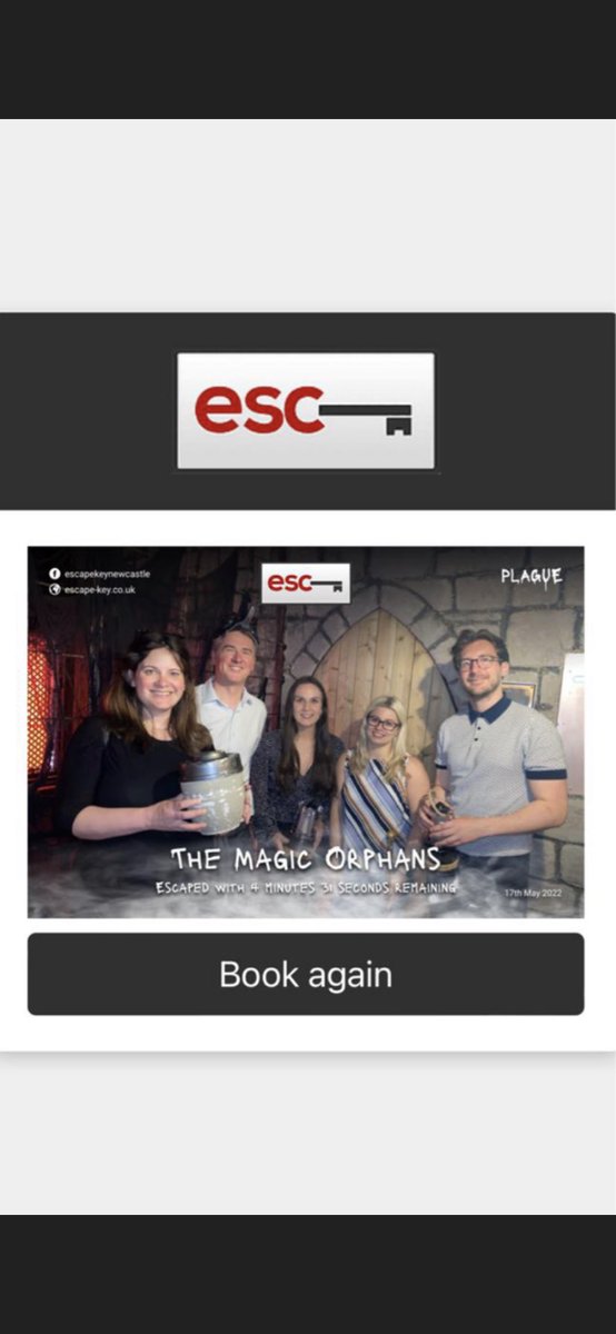 sintonsproperty's tweet photo. Thank you so much to @escapekeyNE for hosting our joint social with @sintonsrural and @Sintons_CD yesterday. Great fun with varying degrees of success throughout the different rooms! A few of our teams were cutting it fine to say the least… https://t.co/BGMrkJaGFh