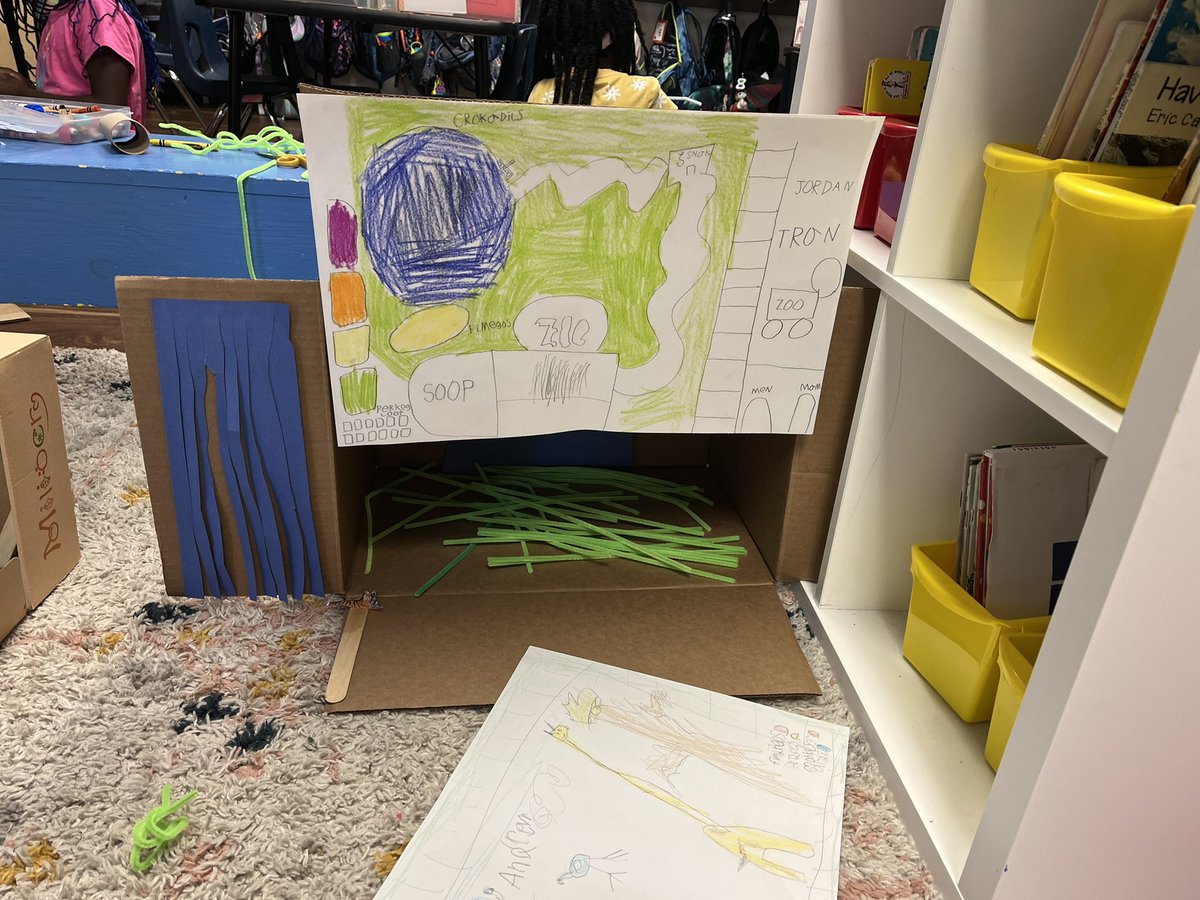 mrsedson_FCE's tweet photo. Making our zoos is messy and chaotic but so much fun! It’ll take a day or so but the process is worth it! @HumbleISD_FCE @MrsHathorn_FCE #designazoo https://t.co/LVQSGKDNkz