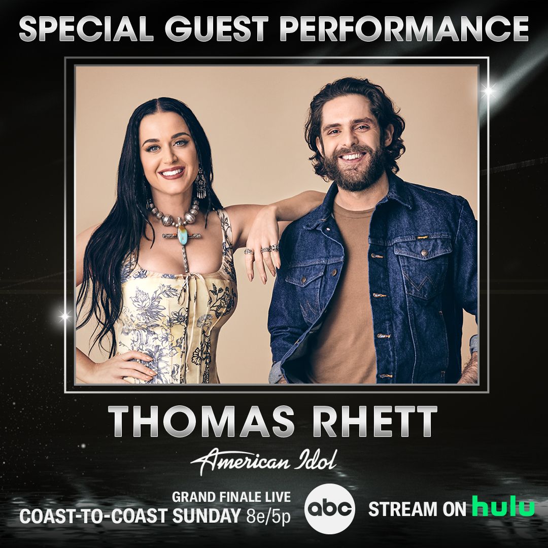 ThomasRhett's tweet photo. So pumped for this. Y'all make plans to tune-in to @AmericanIdol this Sunday - performing "Where We Started" with @katyperry! #IdolFinale https://t.co/peehRzE1pi