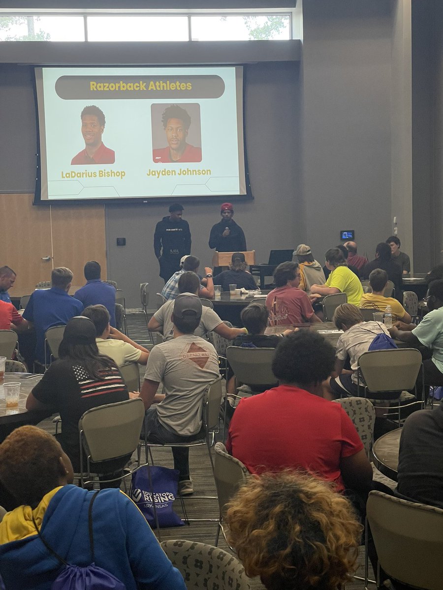 It was great being able to bring our kids to Next Man Up. Hearing from a former panther <a href="/AshdownSchools/">Ashdown Schools</a> in <a href="/ladarrius_09/">Ladarrius bishop™</a>  and his teammate <a href="/jj4x_/">Jayden Johnson</a> <a href="/RazorbackFB/">Arkansas Razorback Football</a> brought smiles to our athlete’s faces! <a href="/ThankfulCoach/">Coach Matt Richardson</a>