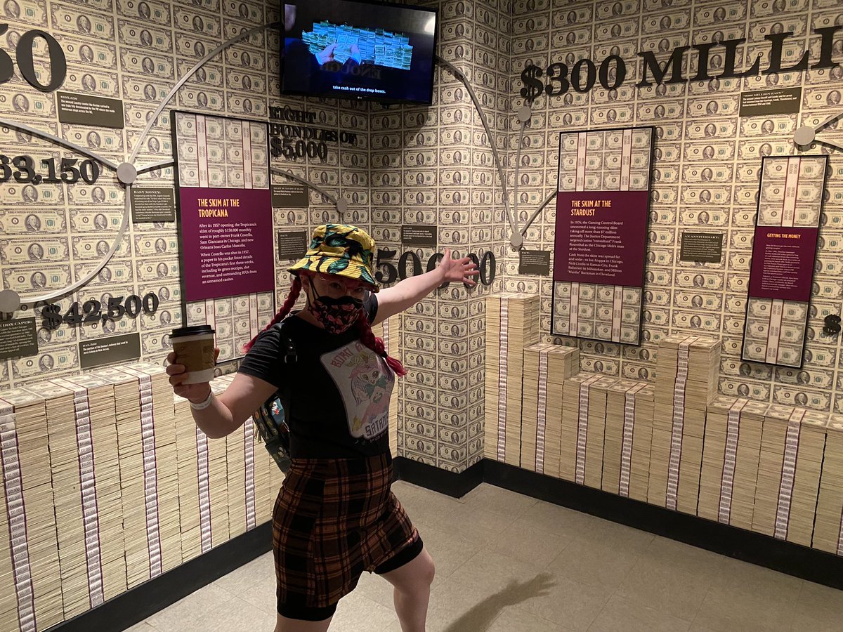 Skimming stacks at The Mob Museum!