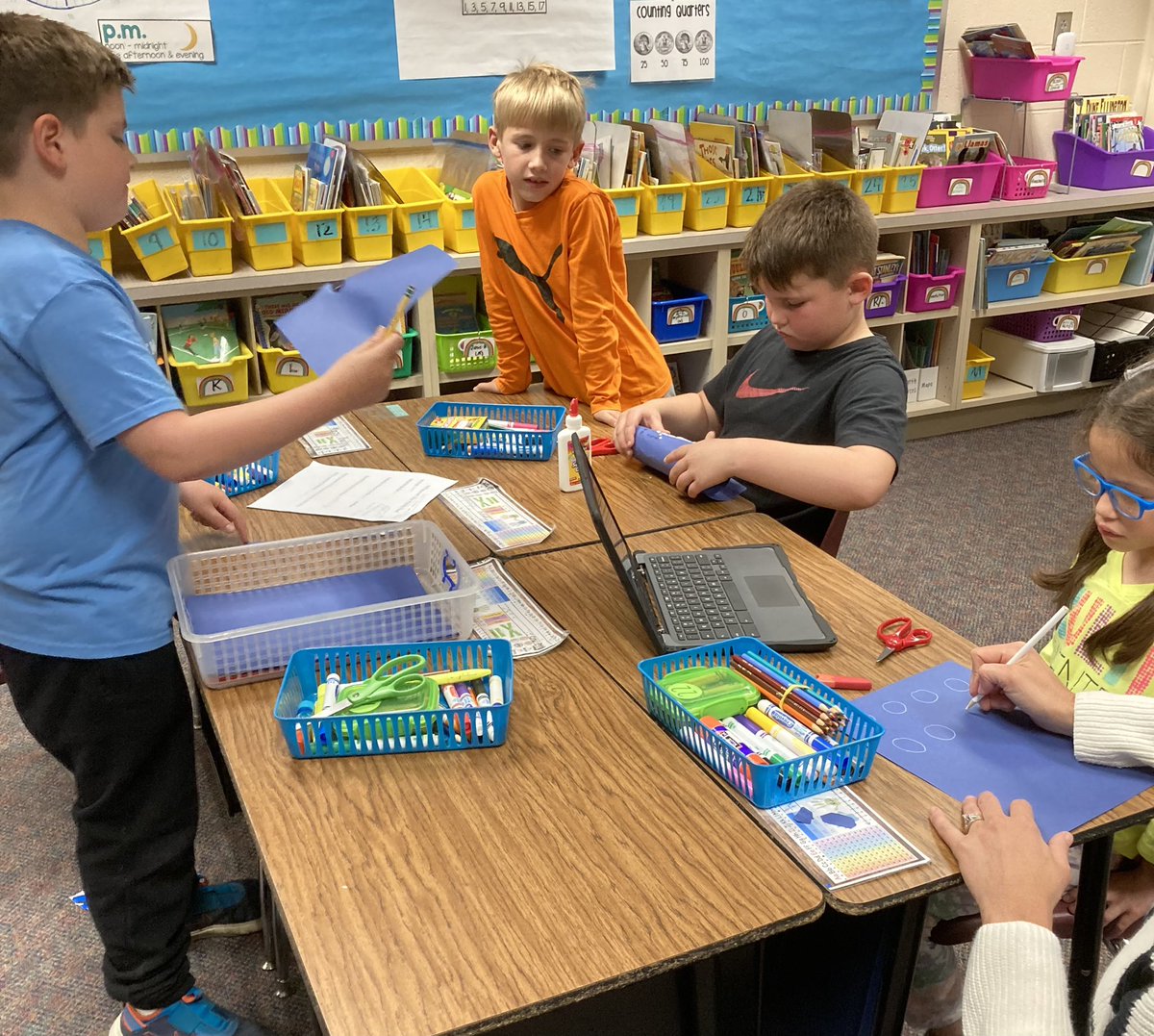 rcartersbombers's tweet photo. Our marketplace unit has begun! Budding entrepreneurs hard at work creating their products today! https://t.co/QyS4PIVEbS