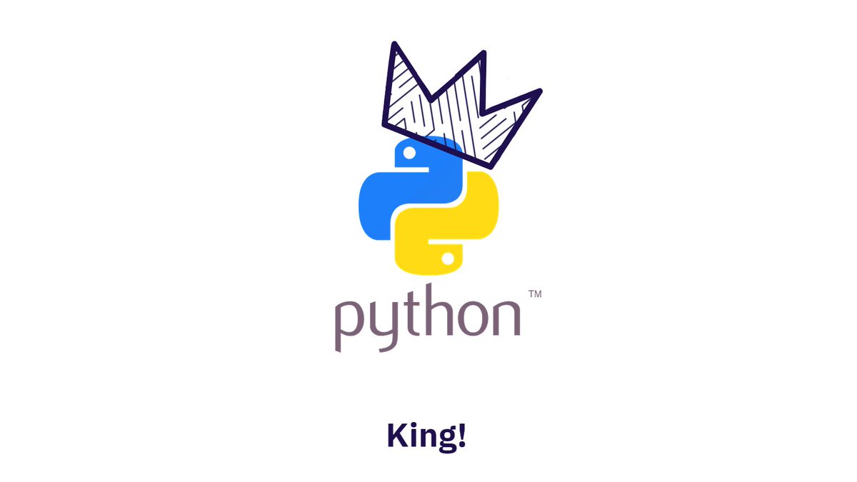 zindiofficial's tweet photo. Long live Python! 🐍🤴

On a scale of 1-10, how  much more challenging would data science be if we didn't use python?
 
#AfricanDataScience
#datascienceinafrica #datascience #bigdata #machinelearning #ai #artificialintelligence #python https://t.co/8T70UE5Vsb