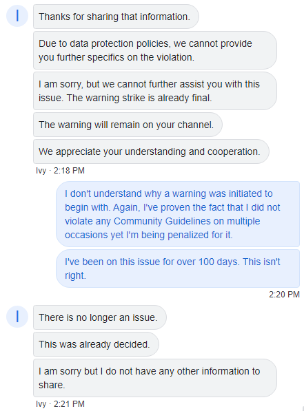 THIS IS NOT FAIR, YOUTUBE.