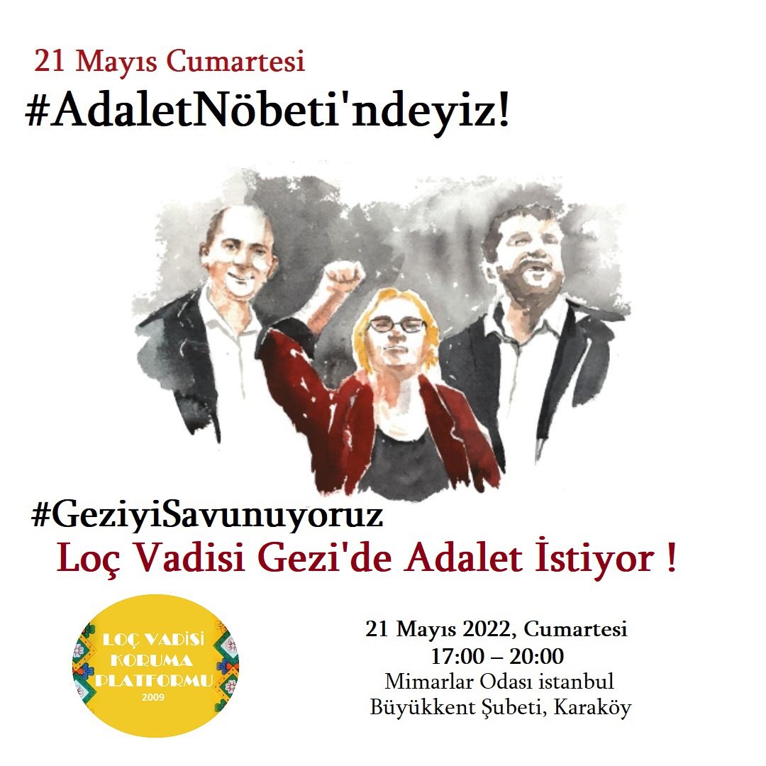 LocVadisi's tweet photo. 21 Mayıs Cumartesi günü Gezi'nin adalet arayışının yanında olacağız #AdaletNöbeti'l
#GeziyeÖzgürlük https://t.co/2w8afisytT