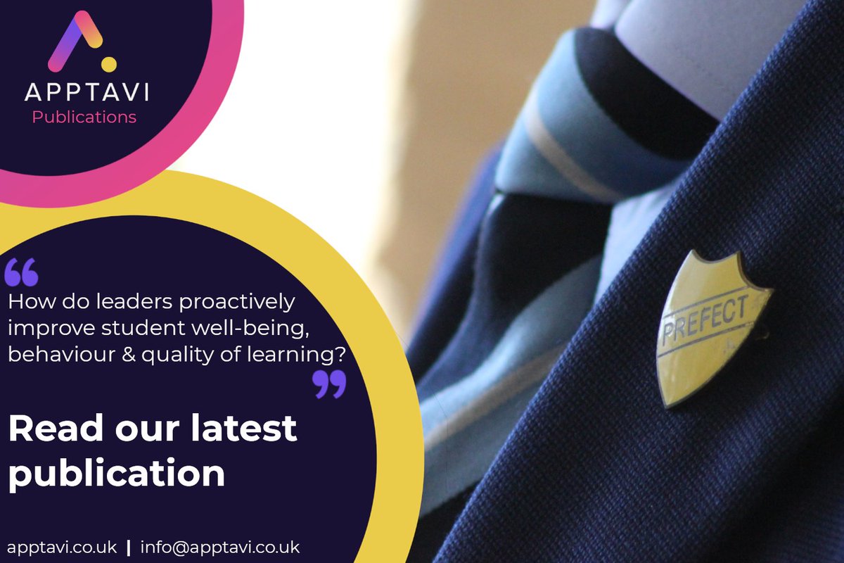 apptavi's tweet photo. Do you want to know how leaders can proactively improve student well-being, behaviour &amp; quality of learning?  

How about reading insights from our research that highlight effective strategies, as identified by pandemic-affected learner groups?

Simple - https://t.co/HDTX06SC15 https://t.co/mI6zV4DHJx