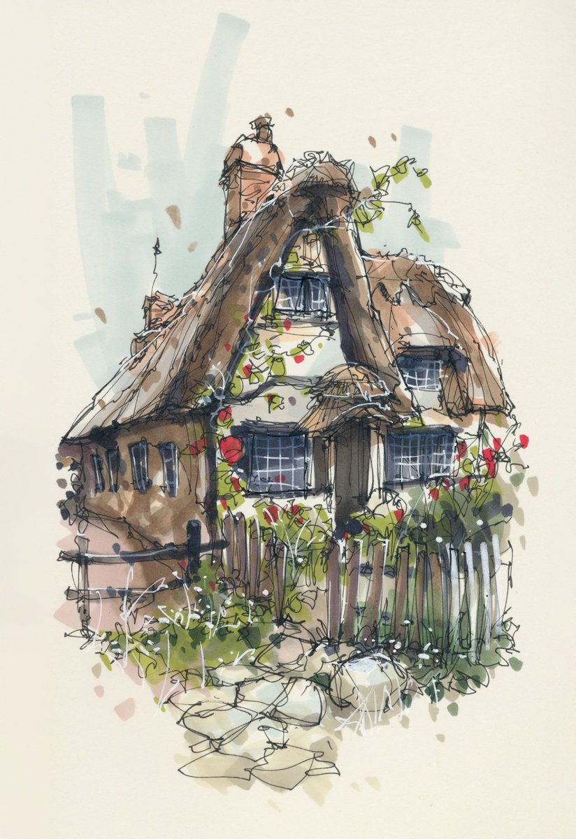 Visualization artist <a href="/housesketcher/">housesketcher</a>  sought freedom from the realism of his daily work and found it in his childhood passion for #sketching. In his new online course, learn to create expressive sketches of buildings and landscapes filled with color. domestika.co/PresaleAlbertK…