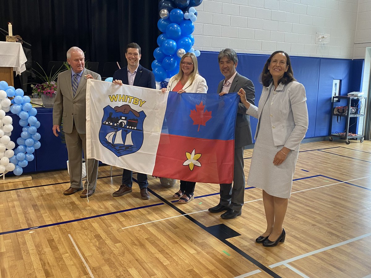 _donmitchell's tweet photo. At the official opening and blessing of St. Marguerite d’Youville Catholic School this afternoon. The students and faculty have returned, after a fire closed the school in 2020. A great ceremony and celebration. https://t.co/QJHsLmUeU0