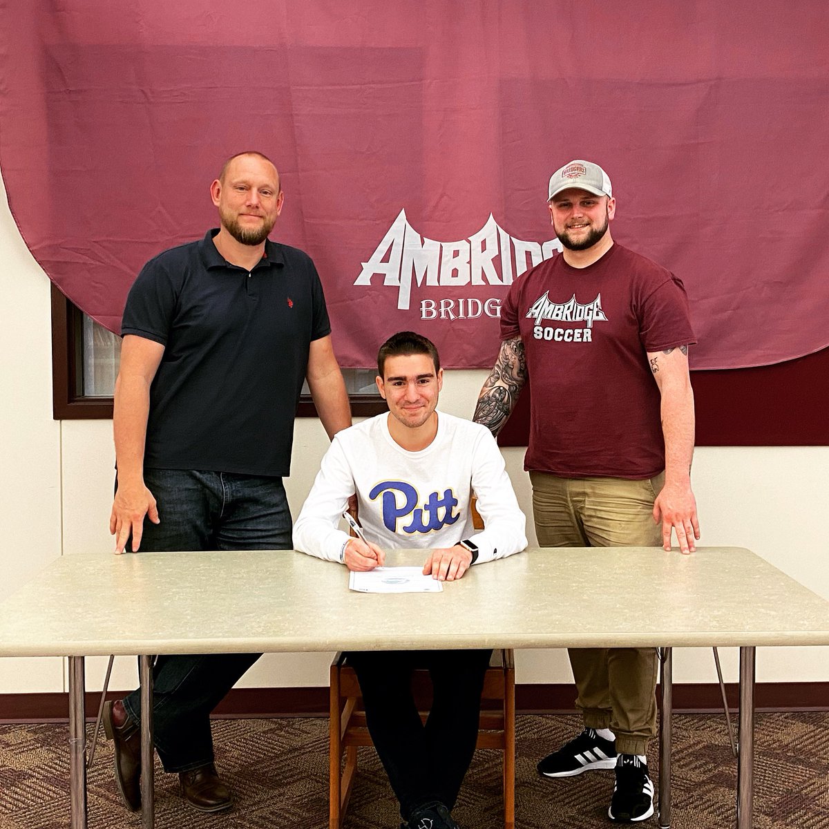 Congratulations shout out to our Captain and senior center back Niko Manos for signing his official commitment letter to play collegiate soccer with the University of Pittsburgh- Greensburg! UPG is getting a true leader. Good luck Niko! ⚽️
