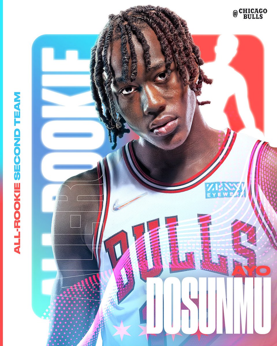 2nd-round pick ➡️ All-Rookie 2nd-team!

Congrats to Chicago's own <a href="/AyoDos_11/">Dos</a>!