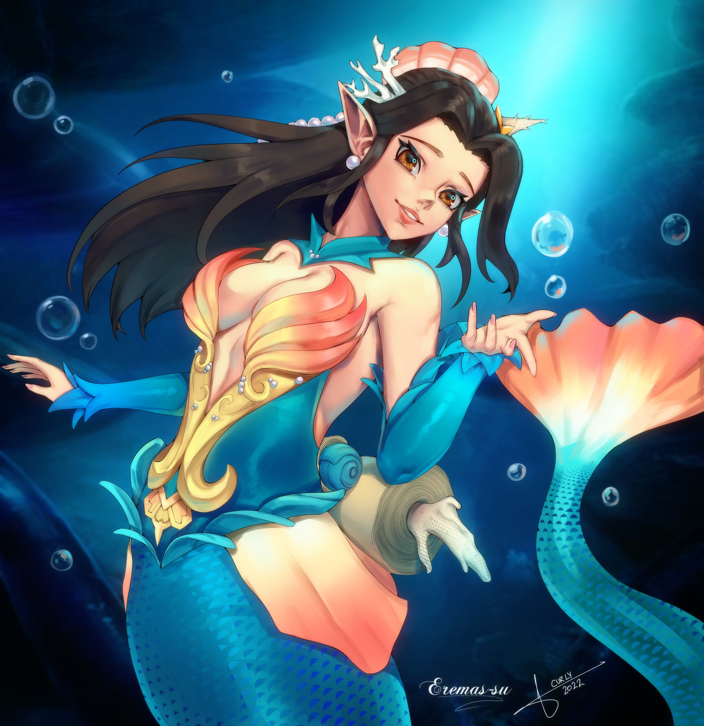 Mermaid Ying by @skyrimDOS on Twitter! : r/Paladins