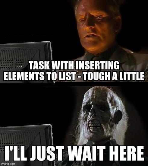 overflow_meme's tweet image. Task with inserting elements to list - tough a little stackoverflow.com/questions/7229… #cpp #stdlist #stdset