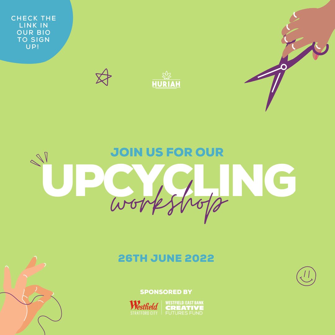 HuriahHemp's tweet photo. That’s right ‼️ We’re holding our third Upcycling event sponsored by Westfields Creative Futures Fund @westfieldstrat

Follow us to find out more details 👀 and check the link in our bio to sign up to the event! #Westfields #CreativeFuturesFund #SocEnt https://t.co/N8PIJrU6WY