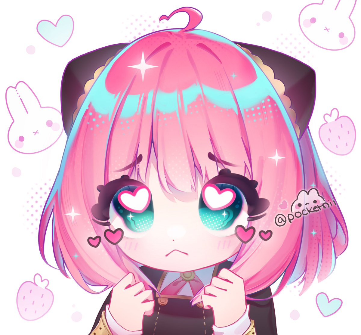 pocketnii's tweet image. Headpat the baby #SpyxFamily #SpyxFam