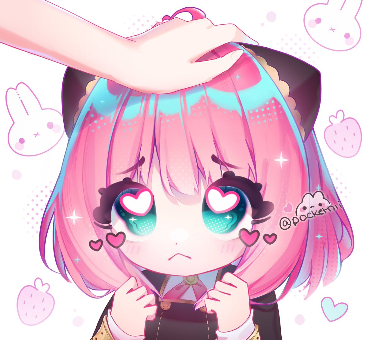 pocketnii's tweet image. Headpat the baby #SpyxFamily #SpyxFam