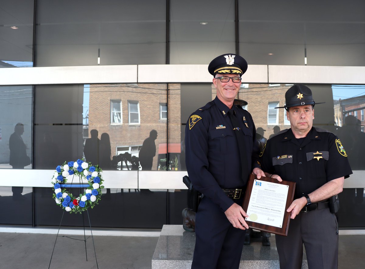 In honor of National Police Week which runs from May 11-17, members of law enforcement agencies from across Monongalia County gathered May 12 for the annual wreath laying ceremony. 
Thank you to all federal law enforcement officers who have risked their lives in the line of duty.