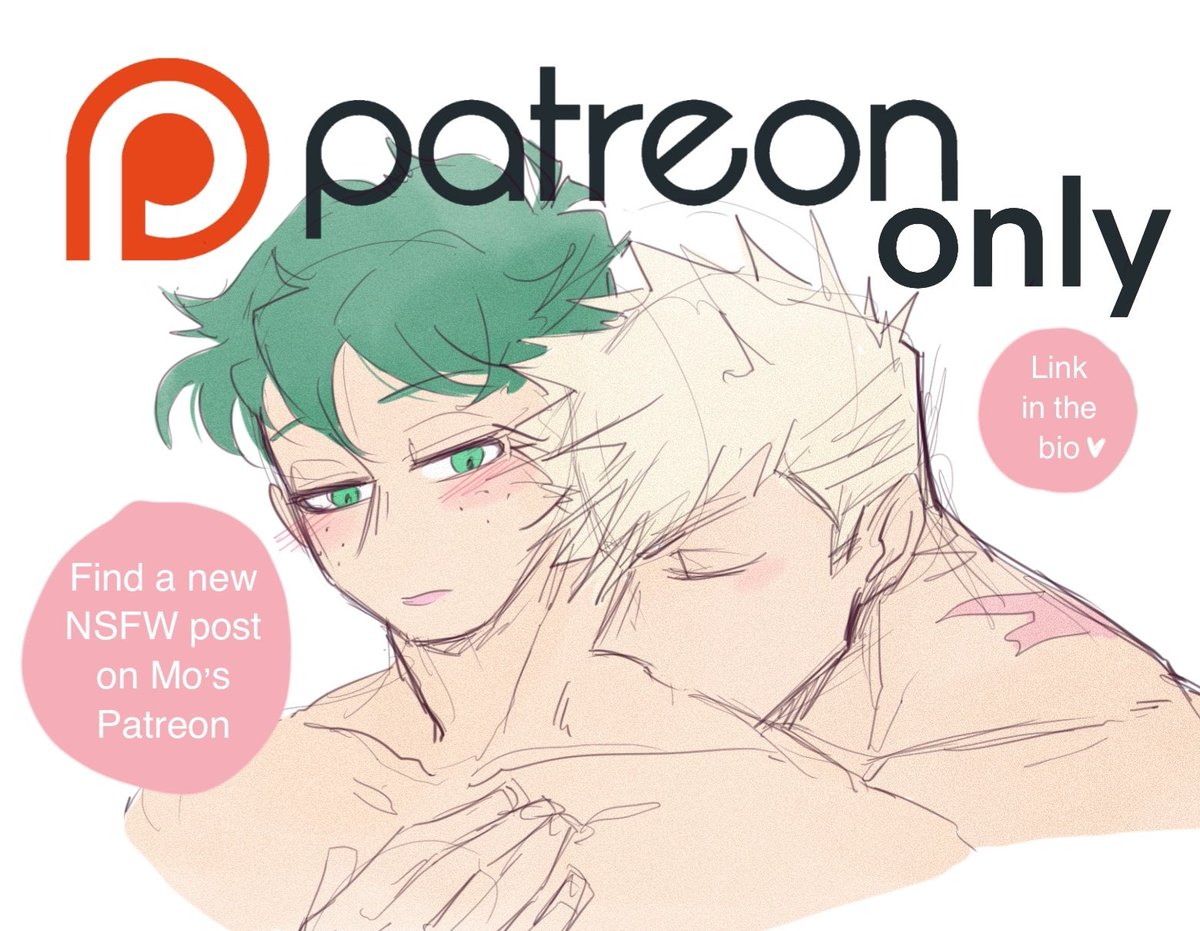 ArtMotime's tweet photo. Hi😊 I drew some hot bakudeku sketches on my Patreon (find the link into my bio)
#BNHA #bakudeku https://t.co/dDvtuSXQsd
