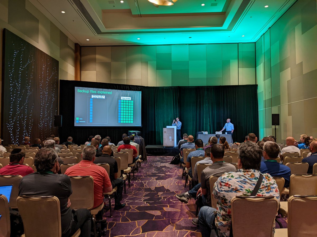CLOUDIO's <a href="/poulpreben/">poulpreben</a> showcasing real-world experiences in using object-level immutability with perspective on scale and sharing best practices in using immutability on object storage. #VeeamON