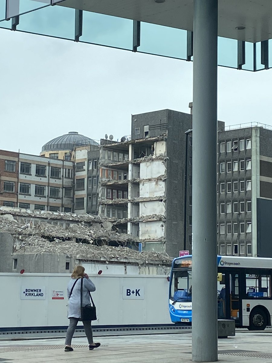 Saddened to see the much loved Commercial Union House come down brick by brick, the creatives who colonised it were as special as the brutalist hive itself  #community #newcastlecreatives #memories