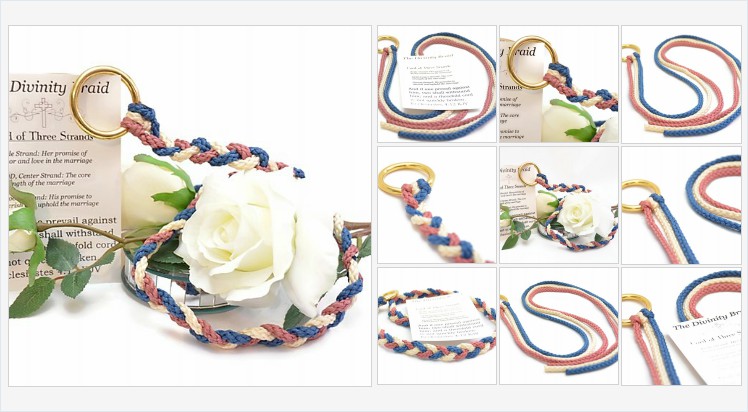 Divinity Braid Blue Rose Cord of Three Strands #Wedding #DivinityBraid #CordOfThreeStrands #Cordof3Strands #DreamWedding #WeddingDay #WeddingCeremony #WeddingVows #TrendyWedding #ChristianWedding #WeddingBliss #MarriageBraid #UnityCord thedivinitybraid.com/product-page/d…