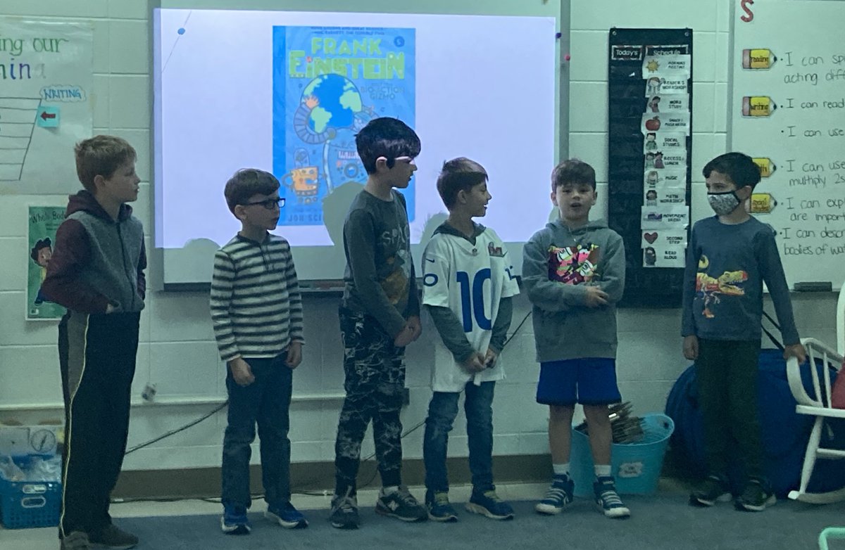 MrsDalbecsClass's tweet photo. Book clubs shared what they loved most about their series in such creative ways! We all walked away with some great book recommendations!📚 ❤️ #seethestudent220 #wegotthislines @Lines220 @Lines_Principal https://t.co/t87ug9V3yJ