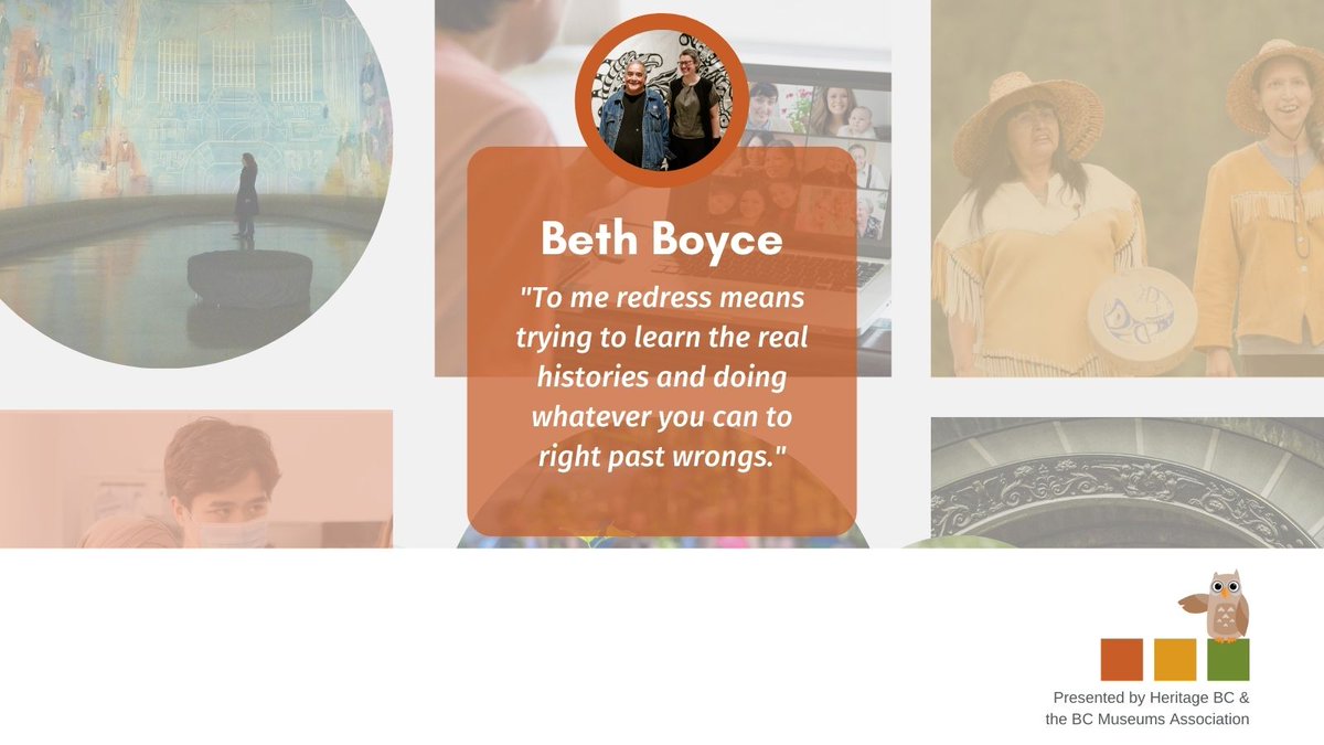 BCMuseumsAssn's tweet photo. Beth Boyce from the Museum at Campbell River, "To me redress means trying to learn the real histories and doing whatever you can to right past wrongs."

#JointConference @HeritageBCanada  #BCMW22 https://t.co/IYrup0BZOF