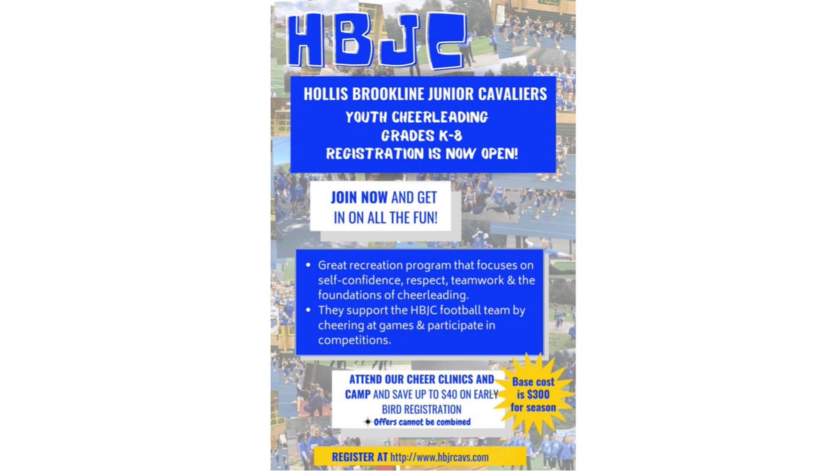 HBJCYouth's tweet photo. Registration is now open and available to our #MasonNH and #GreenvilleNH neighbors. Register at https://t.co/1zZnV3gqeS https://t.co/TJNlfFyjlG