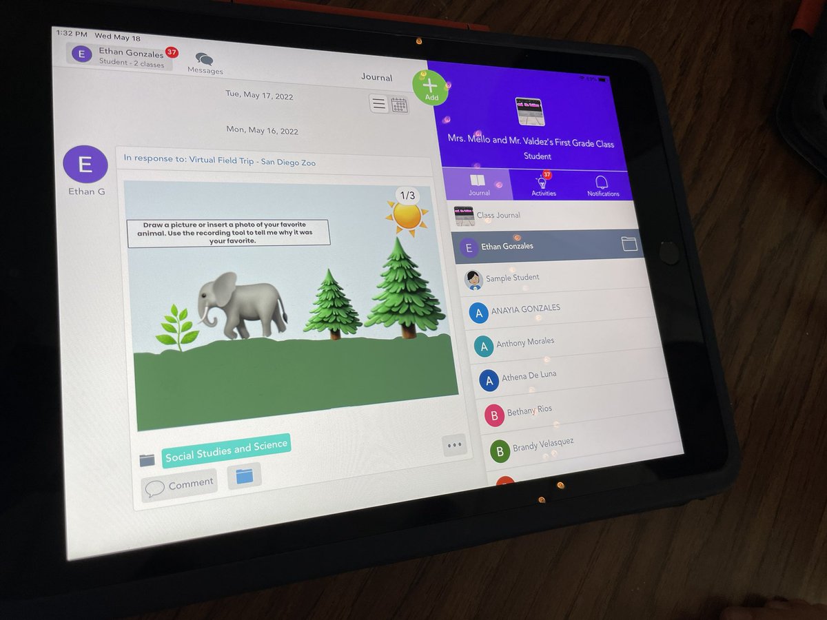 litUCISD's tweet image. Watching @Seesaw in action with @MrsYPost at Dalton Elem! Awesome stuff happening in @thefourkm’s 1st grade classroom! #litucisd #seesaw #edtech ⚡️⚡️⚡️
