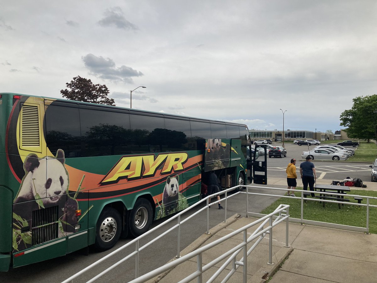 ErieCCAthletics's tweet photo. Baseball Kats boarding the bus to @NJCAAReg3 Final Four @FLCCAthletics @HerkimerGeneral @NCThunderwolves in Little Falls, NY. Games will be played at Veterans Memorial Park https://t.co/H7dpZR5pVI