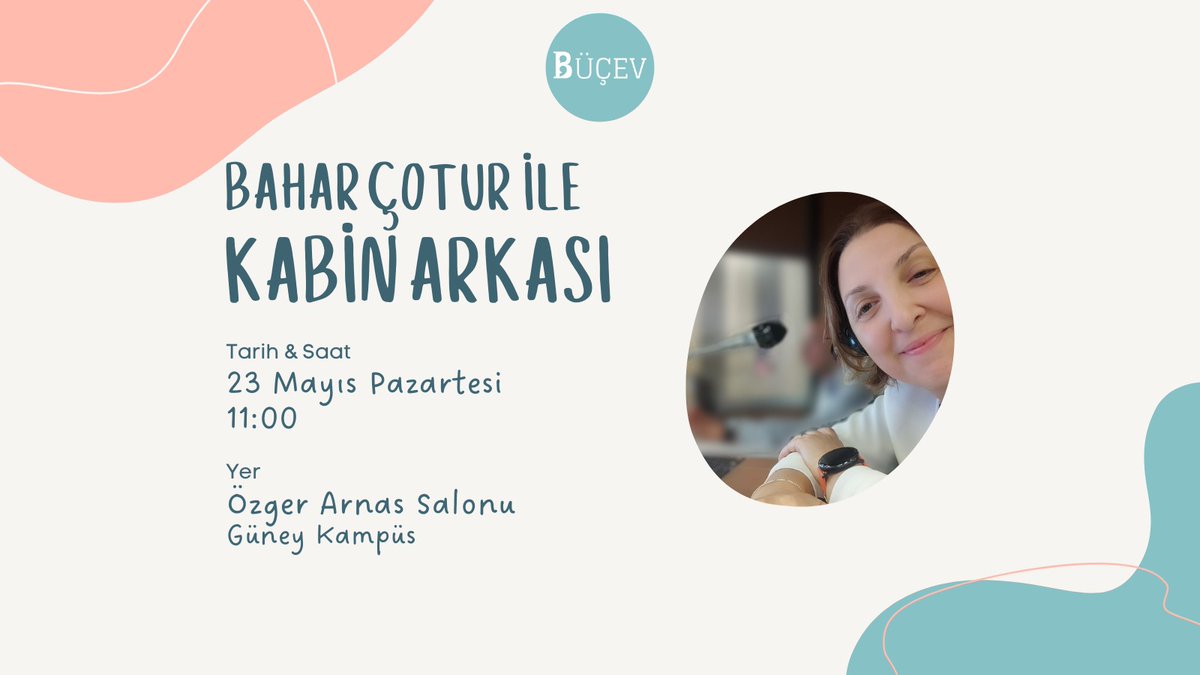 bounceviri's tweet photo. Türkiye Konferans Tercümanları Derneği'nin eski başkanı ve konferans tercümanı sayın Bahar Çotur ile konferans tercümanlığı üzerine düzenlediğimiz "Kabin Arkası" söyleşimiz, 23 Mayıs Pazartesi günü saat 11:00'de Özger Arnas Salonu'nda gerçekleşecek! https://t.co/CyE7FxIlaX
