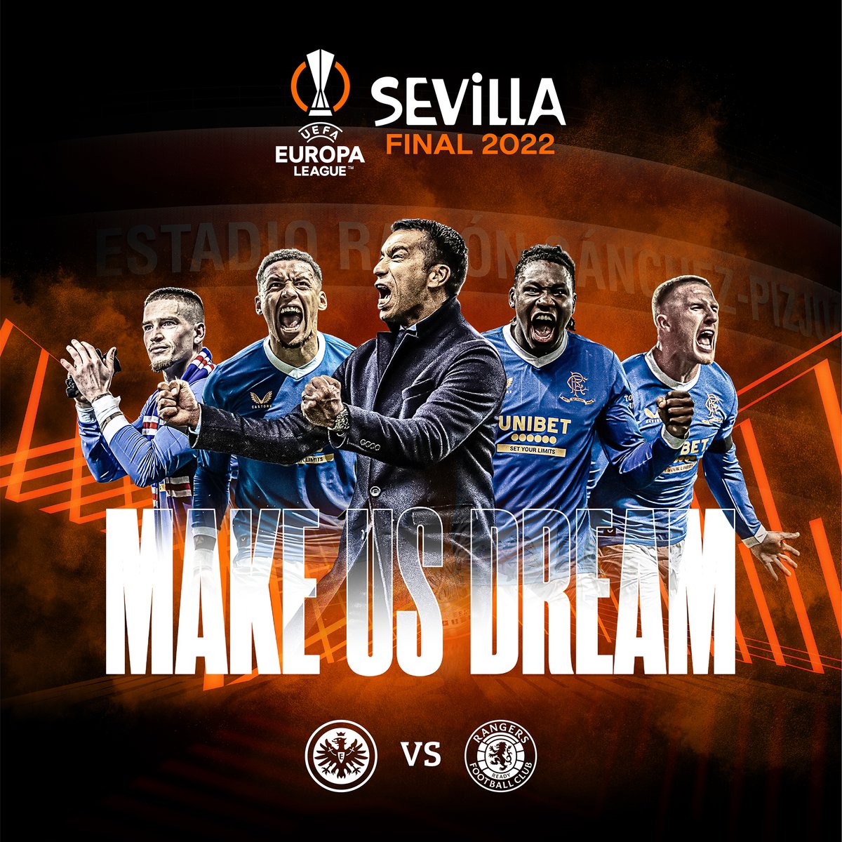 RangersFC's tweet photo. Make Us Dream

#UELfinal https://t.co/L6atwnyRlk
