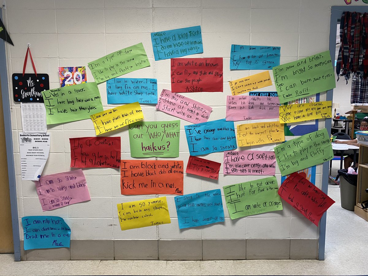 these kids love writing haikus! can you spot my favorite? ☕️