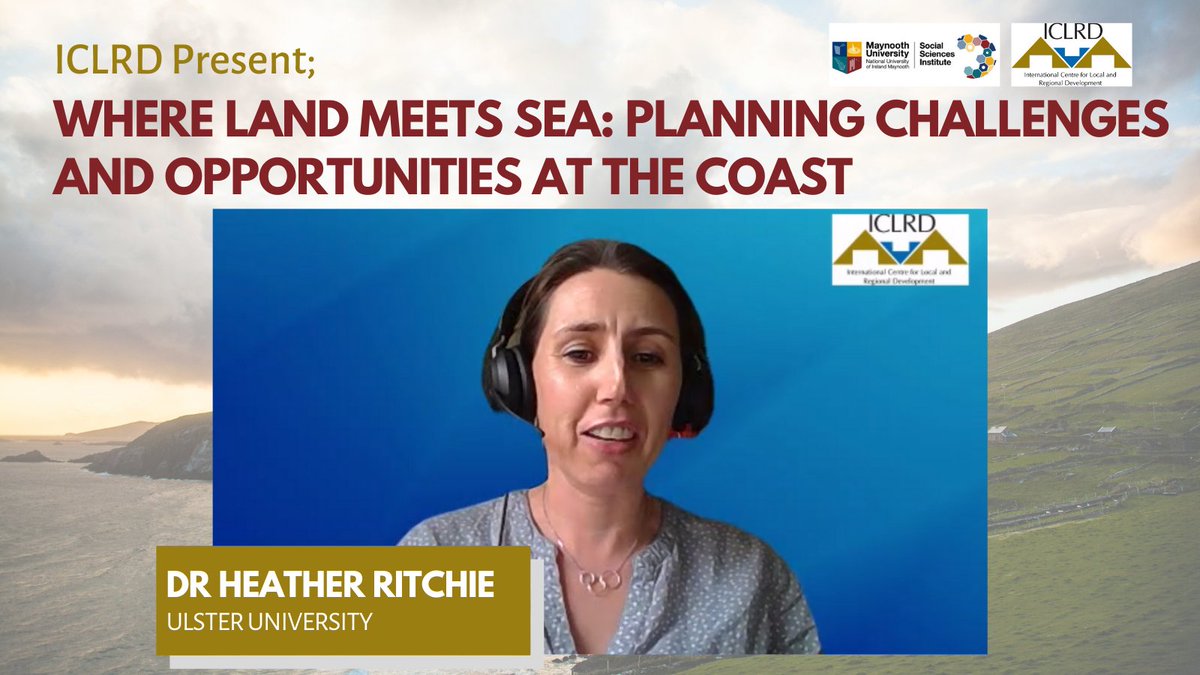 Our Chair for today is <a href="/hezjritchie/">Dr Heather Ritchie</a> <a href="/UlsterUni/">Ulster University</a> <a href="/ULSTER_BSABE/">@ULSTER_BSABE</a> leading expert and commentator on #MSP for discussion and debate on the #NMPF #TransboundaryIssues #PracticalInsights <a href="/ICLRD_Org/">ICLRD</a> 
⁩