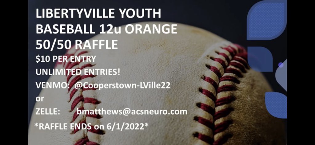 Please help our 12u Orange Wildcats raise funds for Cooperstown trip!
