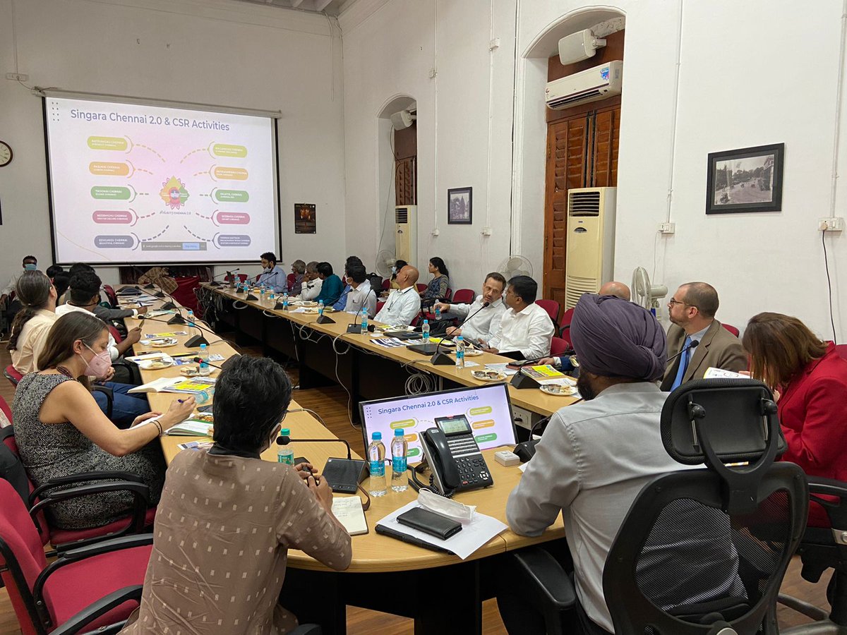 FranceinPondi's tweet photo. Fruitful meeting organized by GCC, AFD with 🇫🇷 companies for exploring CSR opportunities in Chennai. Thanks to Accor, JC Decaux, TAC economics, Capgemini, Fives group for their participation.
#CSR
@chennaicorp
@AFD_en
https://t.co/QbZ2rhkWWc https://t.co/KavyRWOv2R