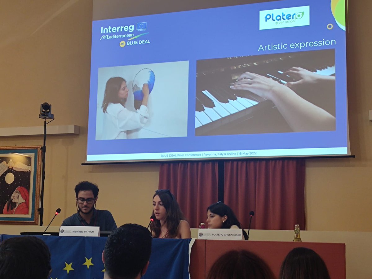 bluedeal_med's tweet photo. #BDFinalConference #BDfortheFuture🏆
ARTISTIC EXPRESSION category
🗣️ @ColegioPlatero 🇪🇸 have presented a video "The light of the sea" combining a sea painting in progress with own elaboration music and singing
#bluegrowthcommunity https://t.co/XlAMSqeRPh