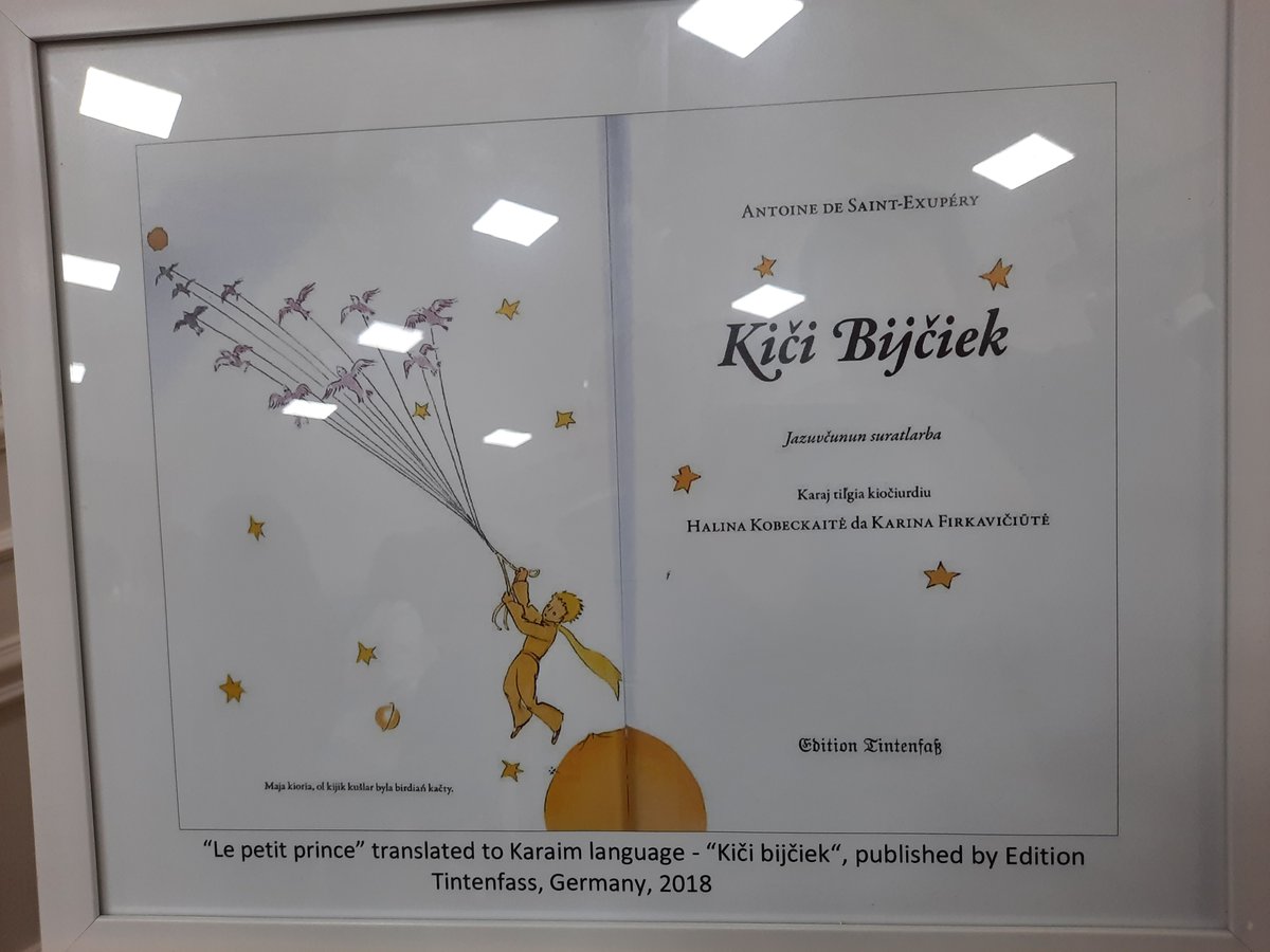 RusifHuseynov2's tweet photo. Antuan de Sent-Ekzüperinin "Balaca şahzadə" əsərinin tərcüməsi də ölməkdə olan karaim dilini xilas etmək məqsədilə ortaya qoyulan cəhdlərdən biridir.
#karaim #karaims #karaimlər https://t.co/tAA84DQH8o