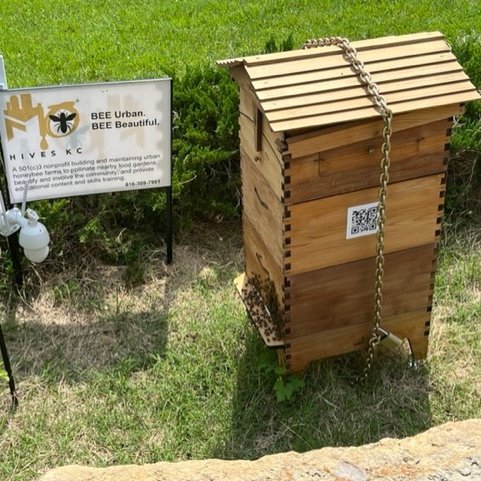 ChildrensMercy's tweet photo. Honey bees pollinate more than 130 fruits and vegetables. Thanks to Missouri Hives, we have a beehive in our #CommunityGarden for the third year in a row! Last year, we harvested 650 pounds of produce, which is given to our patients and families, and local community partners! https://t.co/afuRP3gMBM