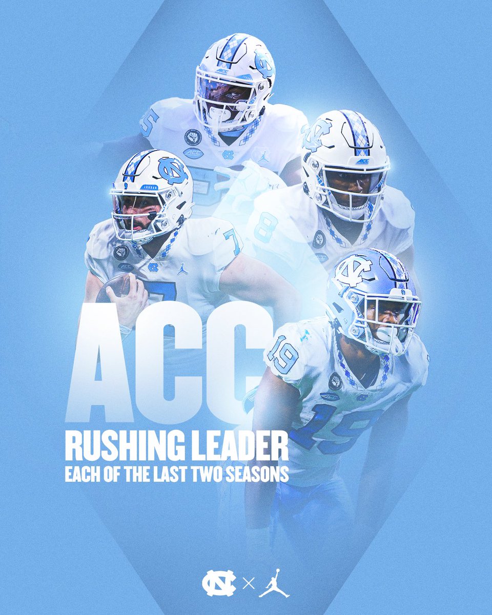 ACC leader in rushing yards two years running 😤 #CarolinaFootball 🏈 #BeTheOne