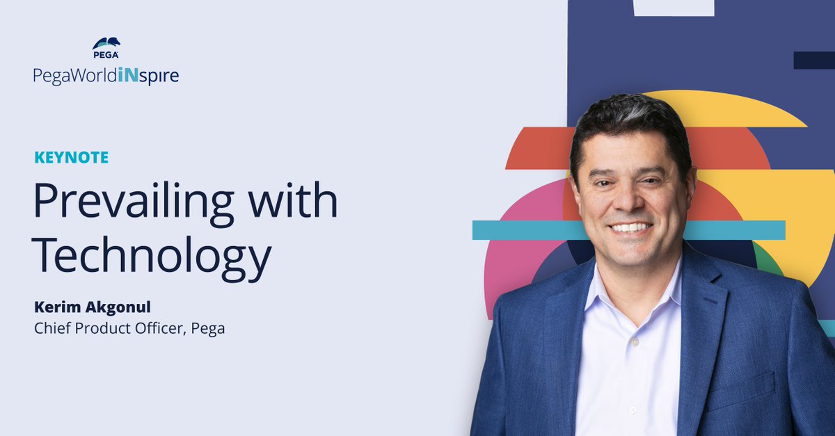 pega's tweet photo. Join Kerim Akgonul, Pega's Chief Product Officer, to learn how you can put Low Code to work for your business and use AI to reveal the problems and solutions that are invisible to others. #PegaWorld https://t.co/1QYNhCGf9W https://t.co/NAsMZOlmVK
